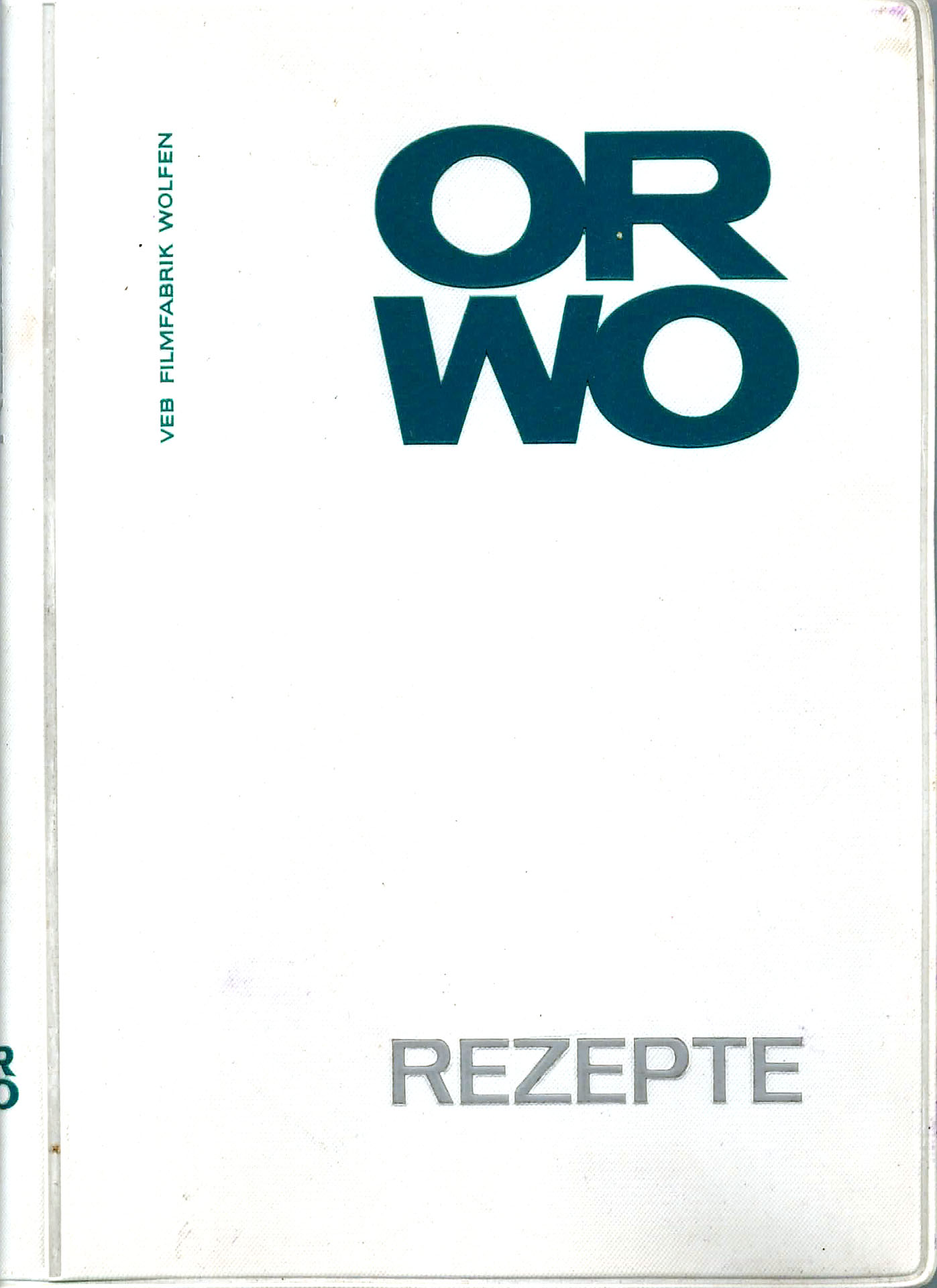 ORWO Rezepte - VEB Filmfabrik Wolfen